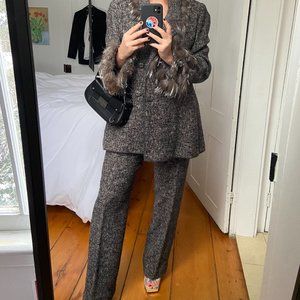 Fendi - Fur Trim Suit